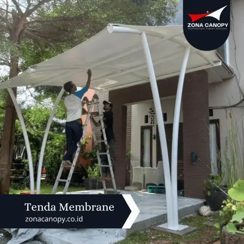 Canoppy Membrane Teras Rumah bintaro
